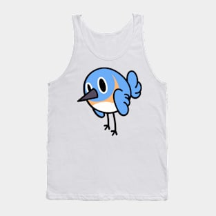 American Bluebird Cute Blob Tank Top